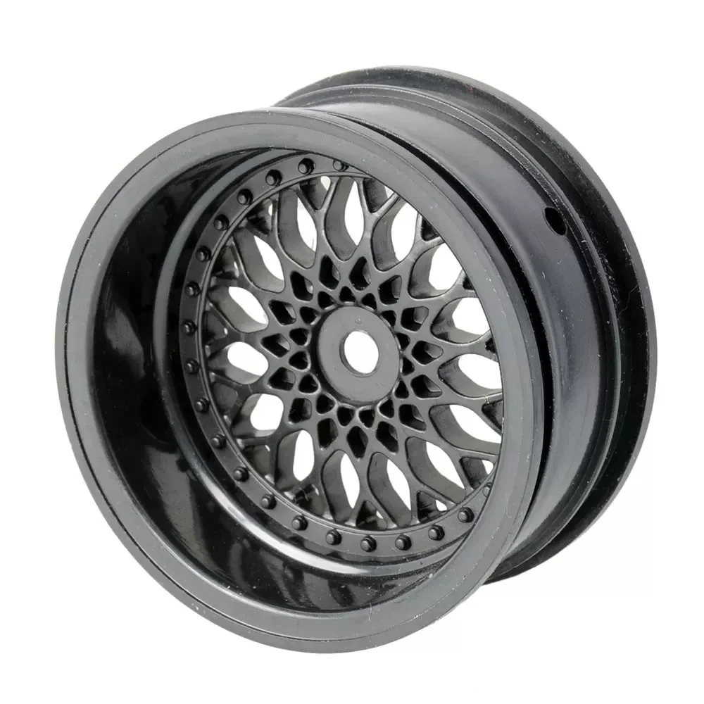 4 Uds 52mm 1/10 RC On-Road Drift Racing Car llanta de rueda de plástico bujes de rueda para Tamiya XV02 Kyosho HSP HPI Sakura Traxxas RedCat