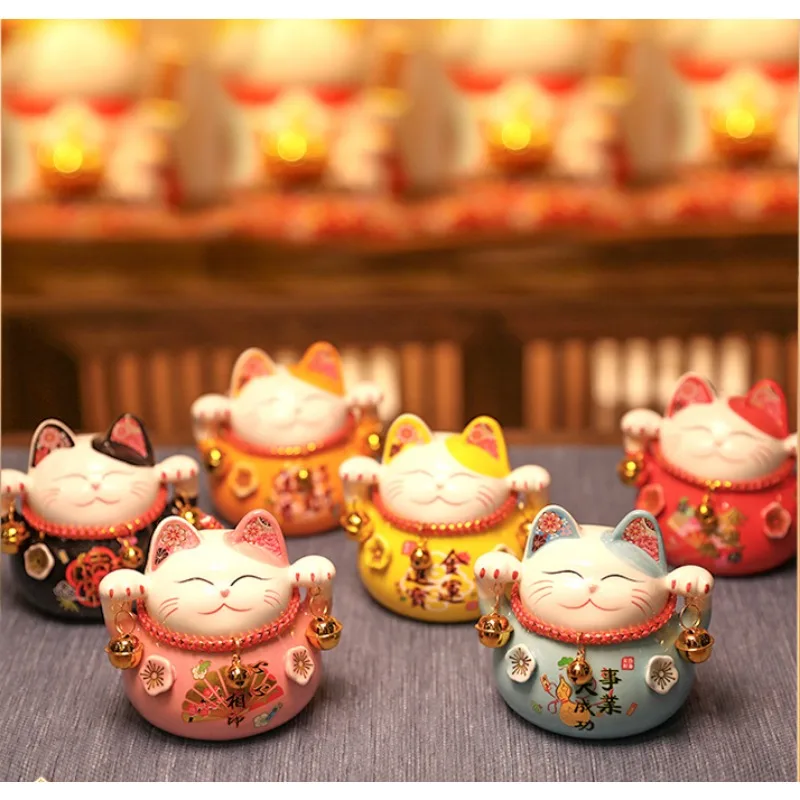 

Zhaocaimao Decorative Items Savings Can Opening Home Ceramic Living Room Decoration Small Office Caimao Creative Gift