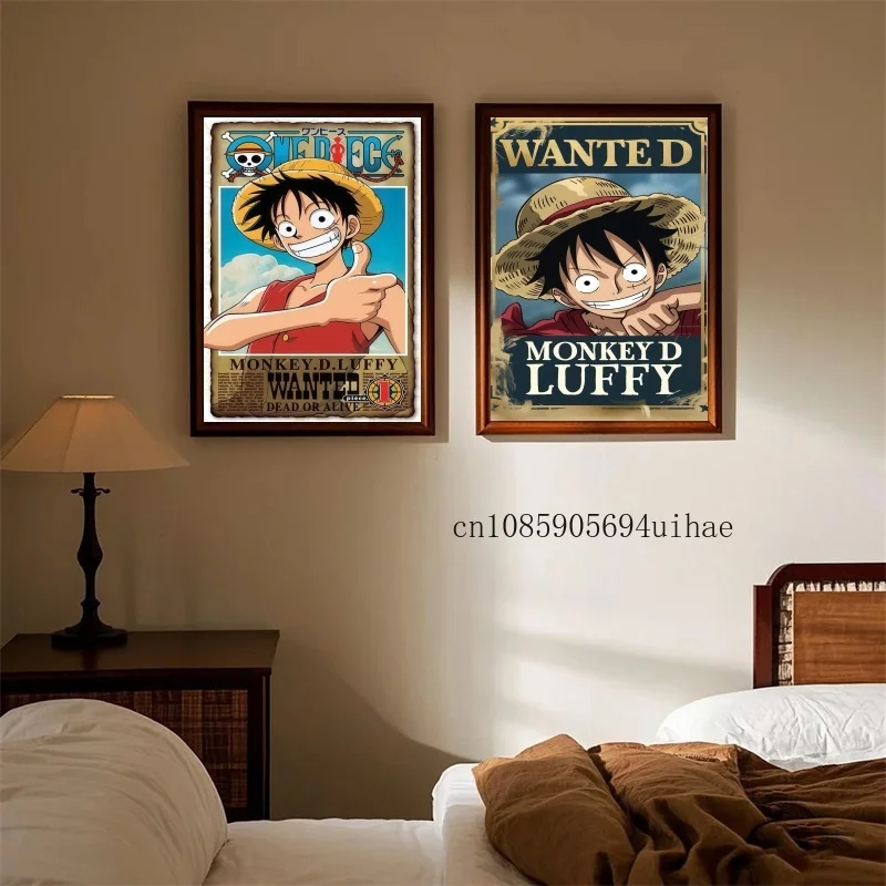 

Classic One Piece Monkey D Luffy Zoro Anime Figure Picture Art Aesthetic Room Decor Scene Layout Poster Printed Canvas Painting