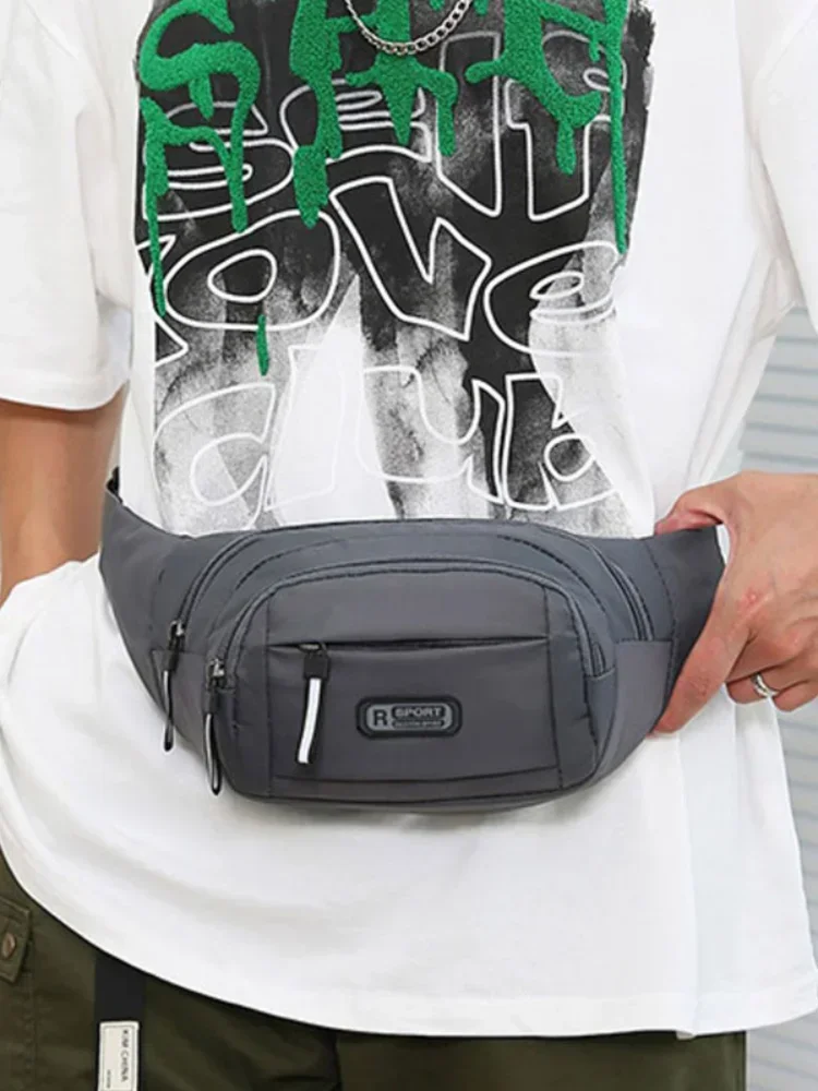 Männer Leinwand Fanny Taille Packs Unisex Fit Waistpack Mobile Sport Outdoor Laufen Anti Diebstahl Ultra Dünne Unsichtbare Taille Tasche