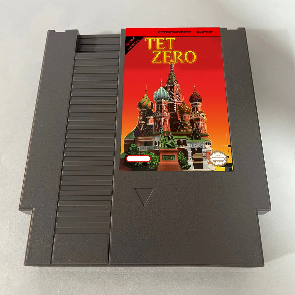 Tet Zero NES Rom Hack - 8 Bit 72Pins Game Card PAl/NTSC USA VERSION Game Cartridge لوحدة التحكم NES الكلاسيكية - اللغة الإنجليزية