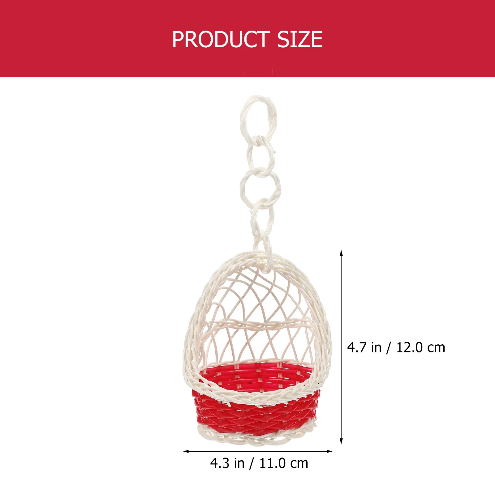 

5Pcs Creative Rattan Woven Baskets Wall Hanging Decor Handmade for Gifts Parties Gardens Weddings Rattan Hamper