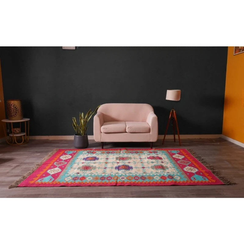 Handmade Rug Turkish Rug Natural Vintage Handmade Large Kilim Rugs Carpet