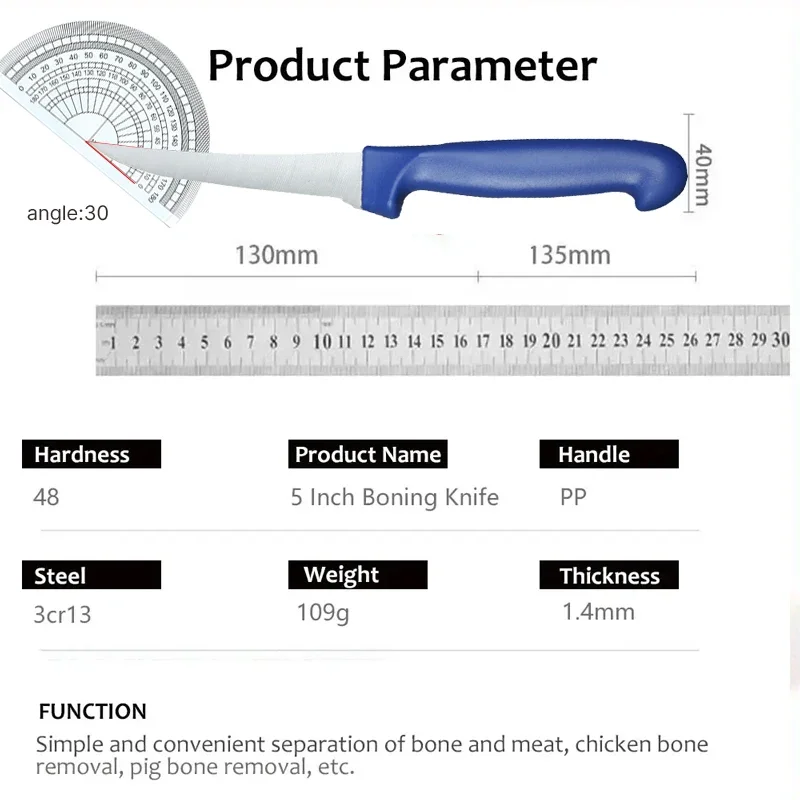 5inch Kitchen Boning Knife Stainless Steel Professional Chef Knives Perfect for Kitchen Vegetable Fruit Meat Knife Cooking Knife