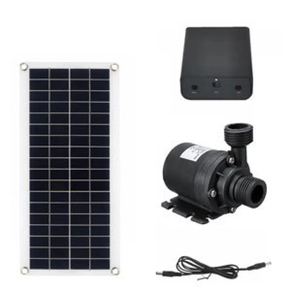 Outdoor Polycrystalline Solar Pump Kit Battery Box 18V Panel Garden Pond Fountain Irrigation Eco Watering System Supply