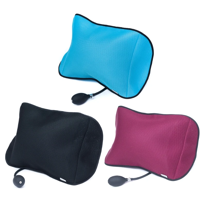 Portbale Lumbar Support Pillow Inflatable Lower Back Cushion with Office Drop Shipping