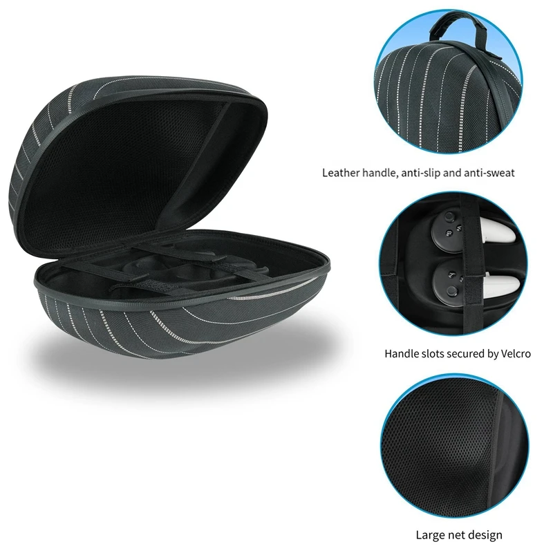 Carrying Case +Face Cover + Hand Cover+ Blackout Nose For Meta Quest 3 Controller Carrying Case VR Accessories