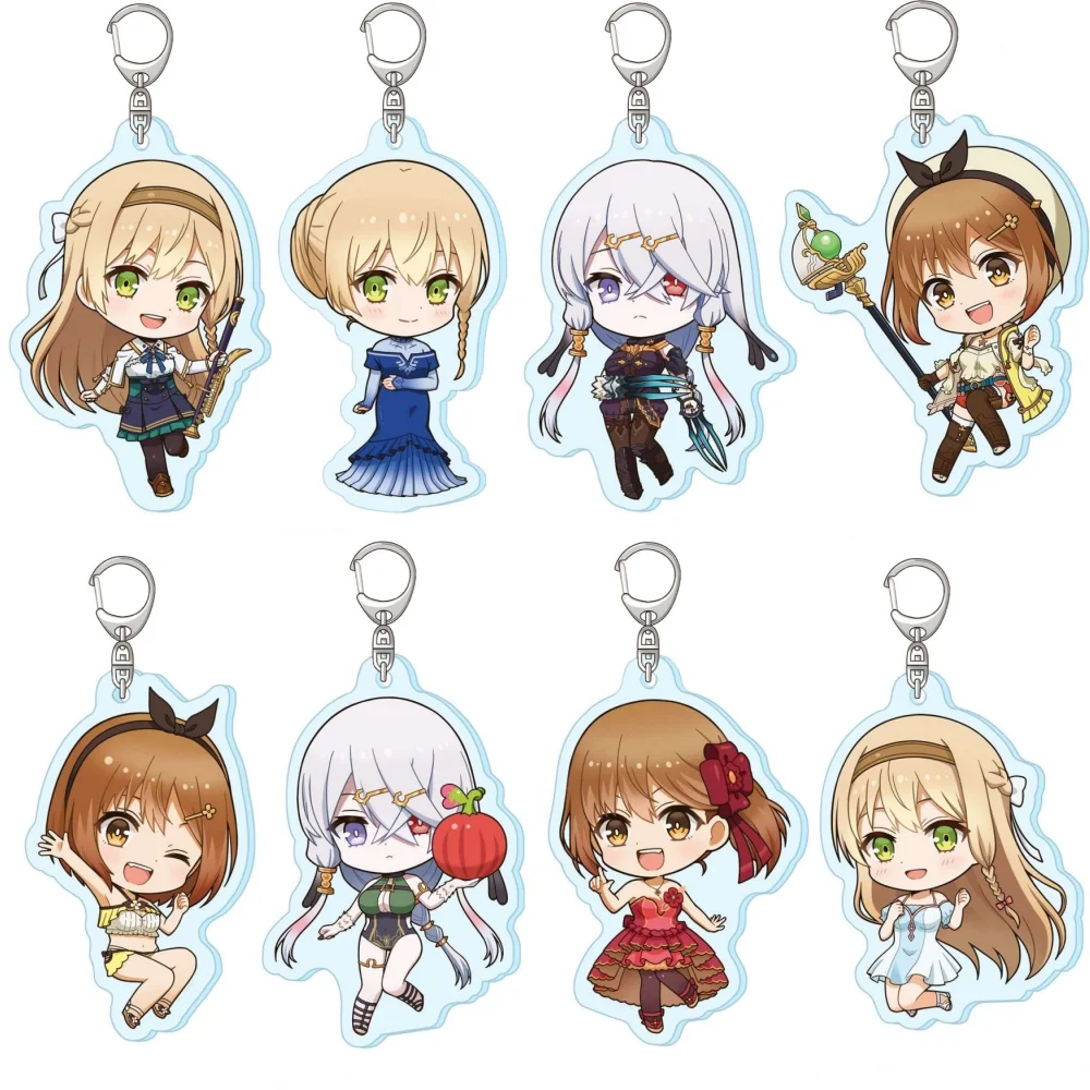 Anime Peripheral Ever Darkness Ryza Lila Empel Claudia Tao Lent AcrylicKeychain Pendant Ornamen Fans Charm Gifts About 6cm