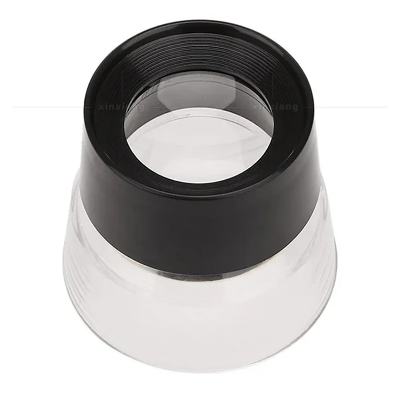 Pocket Magnifier Abs Plastic Acrylic Lens Mini Portable Cylinder 10X Reading Magnifying Glass Optical Instrument Loupe