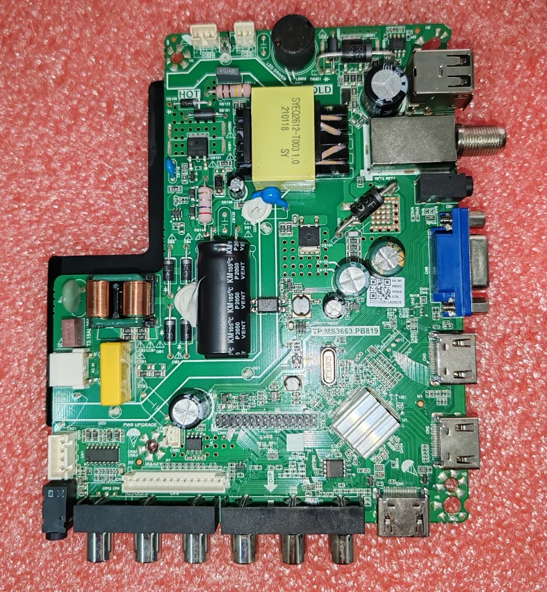 

TP.MS3663.PB819 три в одном новая материнская плата для телевизора, протестирована хорошо, фото для PREMIER 64 -- 94 в 300 мА 48 Вт 1366x768