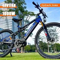 HEDA TX11 1000W Center Mount Motor 48V 17AH Removable Battery 27.5 inches 9-speed Mountain  Electric Bike