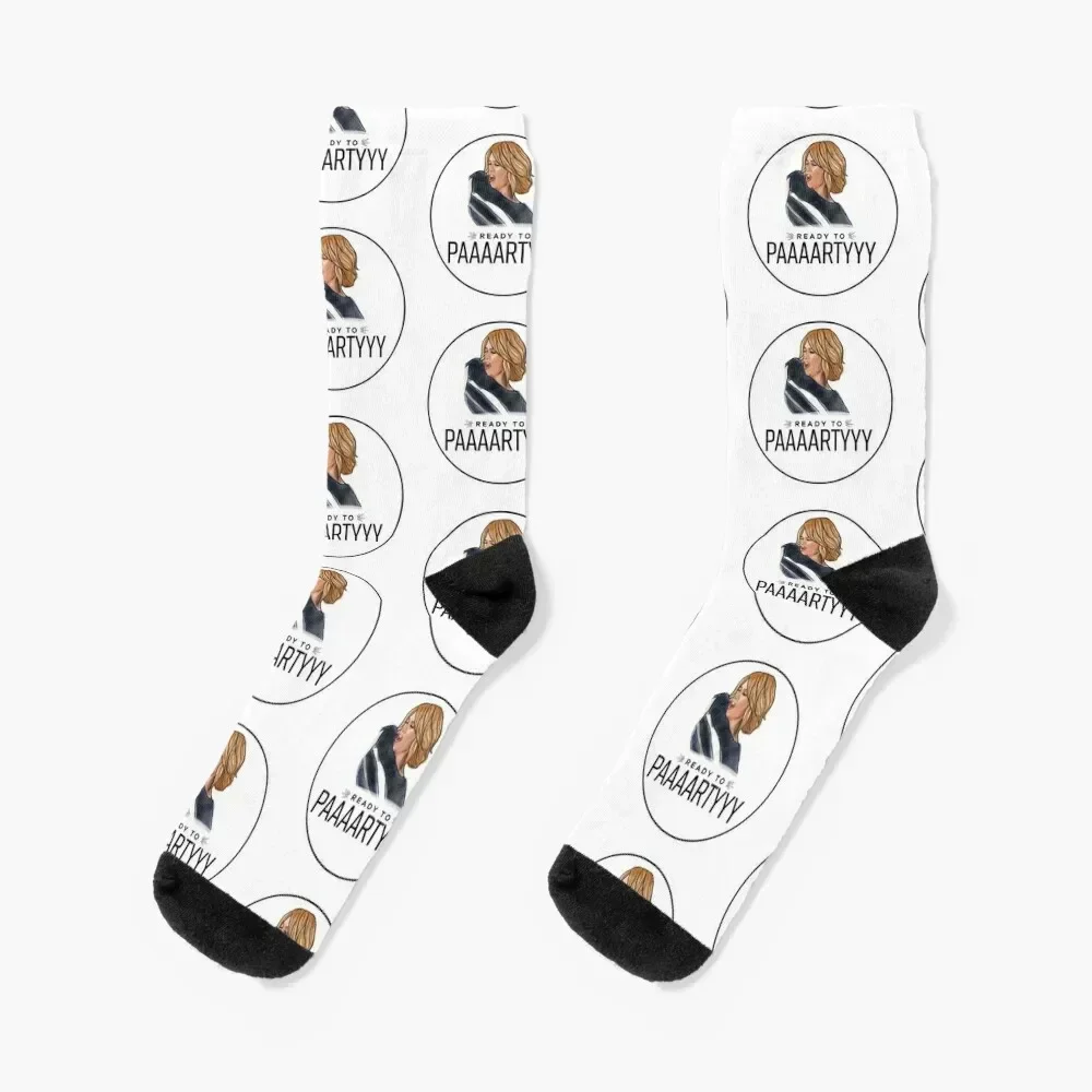 Bridesmaids Movie I'm Ready To Party Socks hiphop crazy winter thermal new year Girl'S Socks Men's