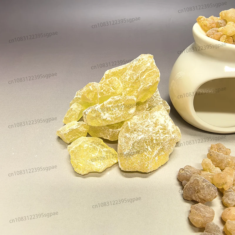 300g Premium Natural Resin Incense Pack: 100g Frankincense & 100g Myrrh for Stress Relief，and 100g Pine Rosin，100% Pure
