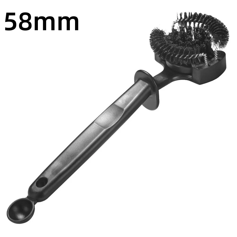 51mm And 58mm Coffee Machine Cleaning Brush With Ergonomic Handle For Espresso Portafilter Brew Head Group Head