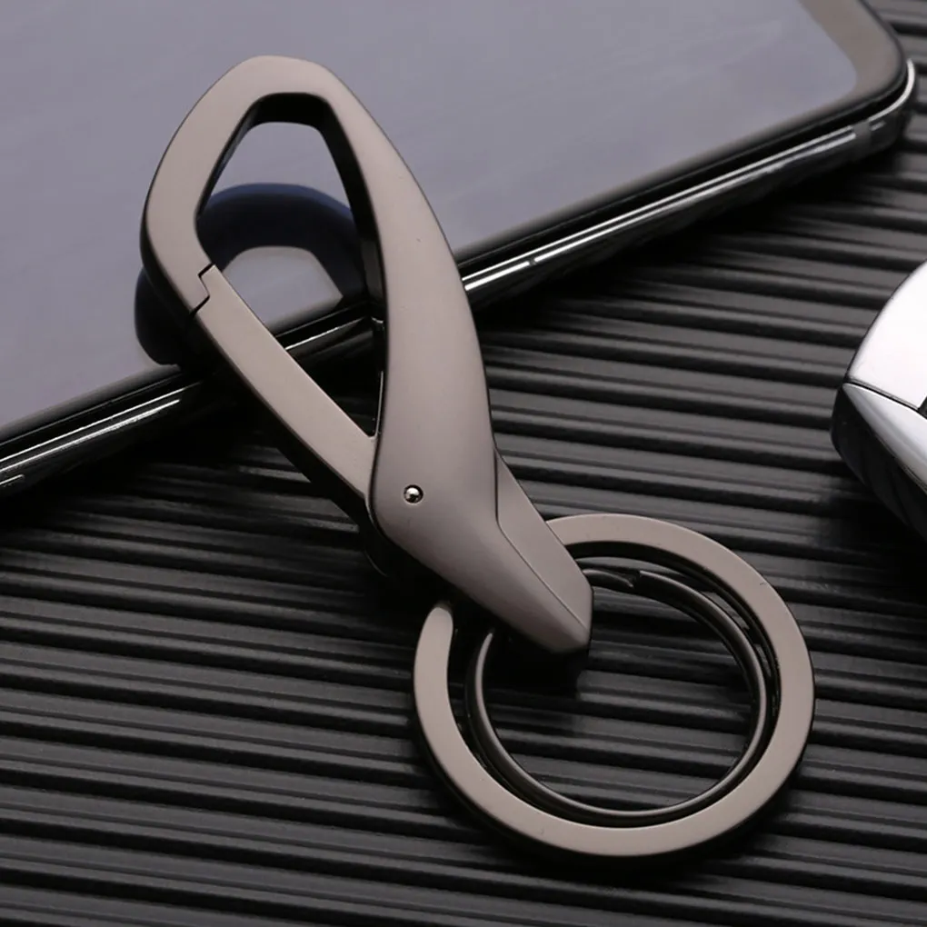 Men Belt Key Holder Portable Anti-rust Electroplate Shop Vehivle Keychain