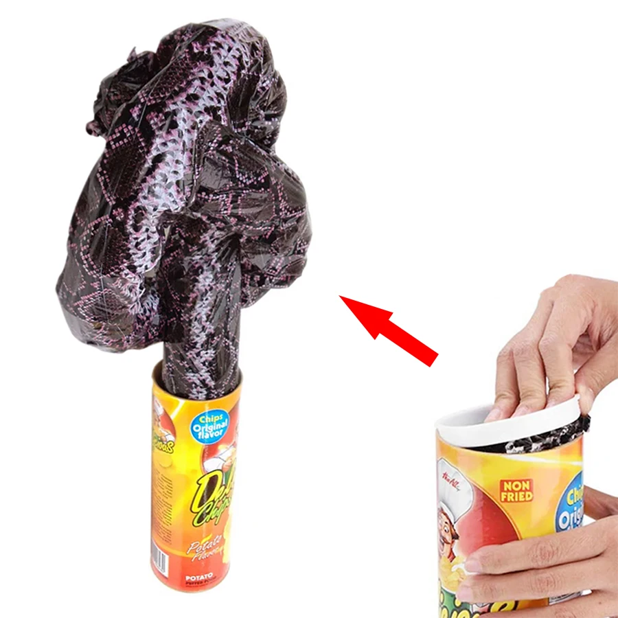 1 مجموعة رقاقة البطاطس ثعبان المزحة لعبة يوم كذبة أبريل المزحة ألعاب مخيفة صديق مضحك المزحة لعبة الجدة لوازم الحفلات لصالح الهدايا