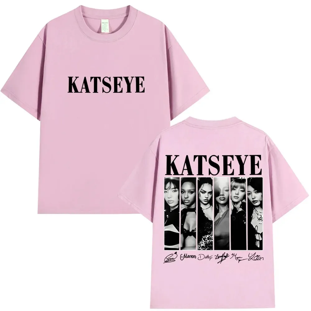 Vintage Koreanischer Stil Katseye Grafik T-Shirts Kpop Herren Damen Beliebtes T-Shirt Mode Harajuku Kawaii T-Shirt Y2K Kleidung ﻿ – Detail 7