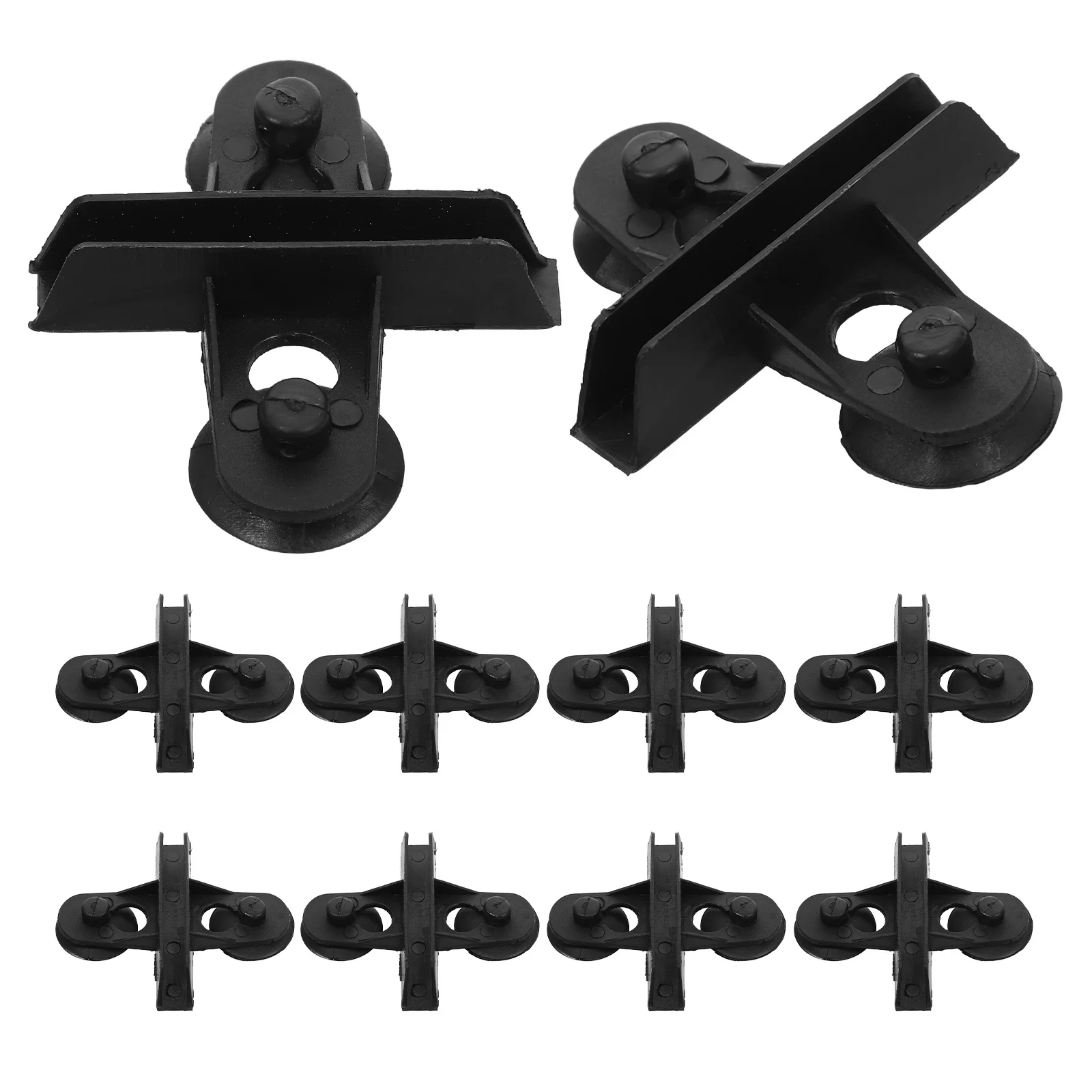 

10Pcs Aquarium Fish Tank Divider Clips Plastic Isolation Plate Holder Black Easy Install Secure Suction Cup Aquarium Accessories