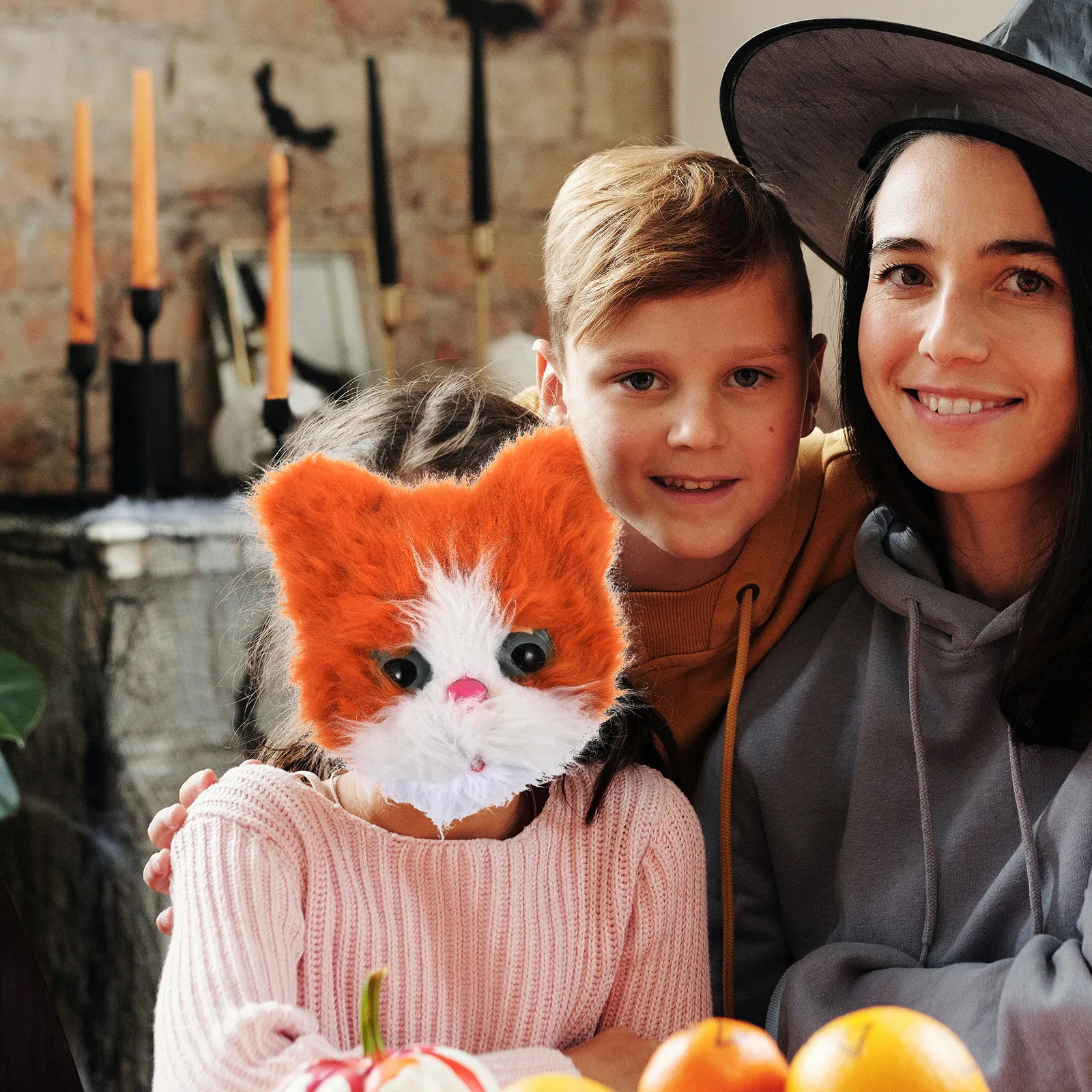 Realistic Cat Mask Skin Friendly Comfortable Fit Cute Styling for Adults Kids Halloween Birthday Masquerade Carnival Costume