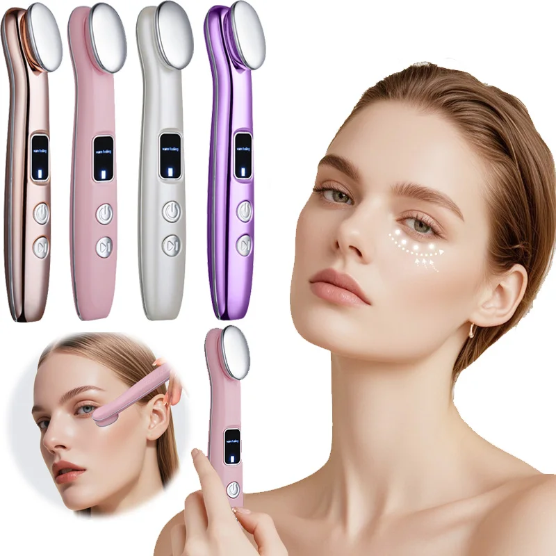 

2025 New Eye Massager Rechargeable Hot Therapy Vibration Massage Tool for Eye Care Facial Relaxation Home Use