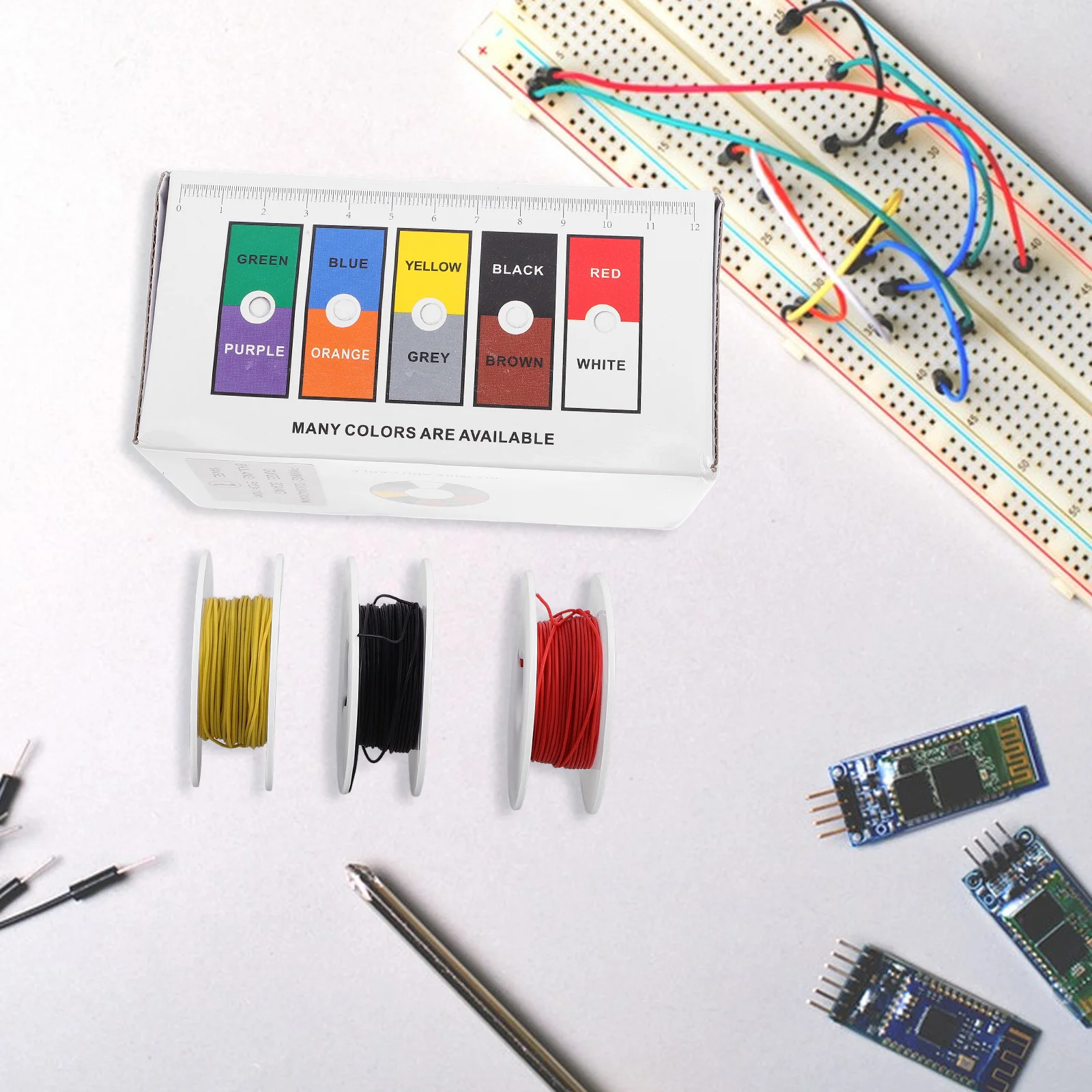 

Silicone Electrical Wire 30awg Soft Electric Connection Wire for Home DIY Projects and Repairs Temperature Resistant Flexible