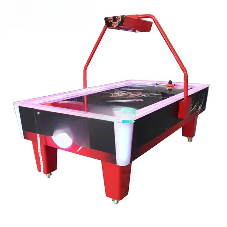 Opposite Hole Hockey Shoot goal Game Simulator Cool Black air Hockey Game Table for Sale