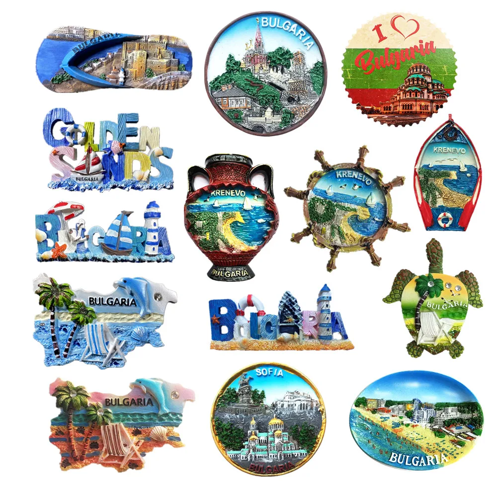 

Europe Bulgaria Tourist Souvenir Magnetic Refrigerator Sticker Collection Gift Fridge Magnets