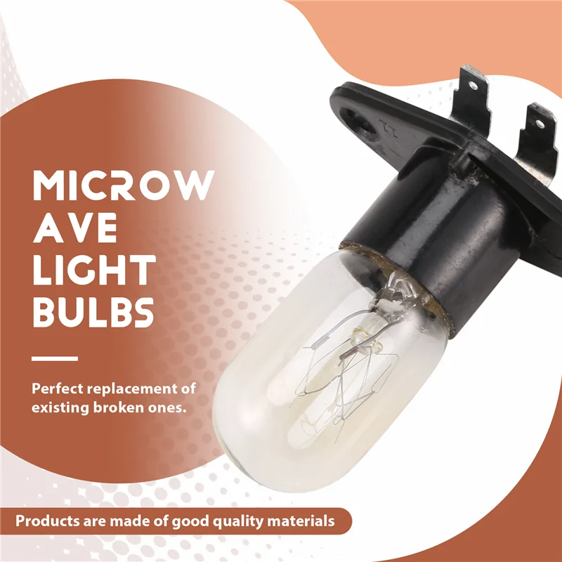 9M-1Pc Микроволновая печь Global Light Лампа Цоколь 250 В 2 А Замена Универсальный