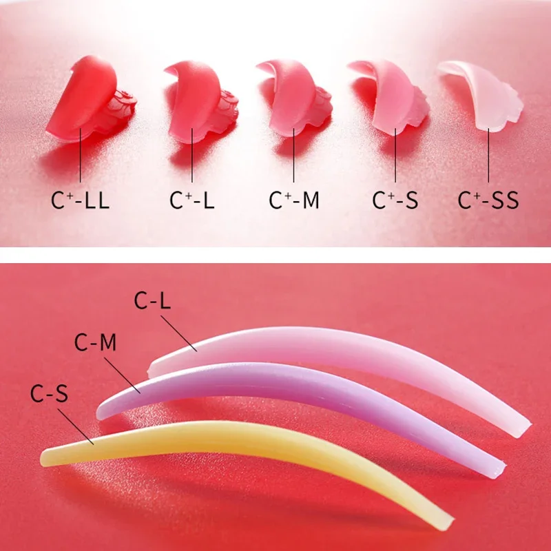 8 pares de silicone cílios postiços curling remendos cílios perm almofadas haste aplicador de cílios acessórios de maquiagem lash extensão suprimentos