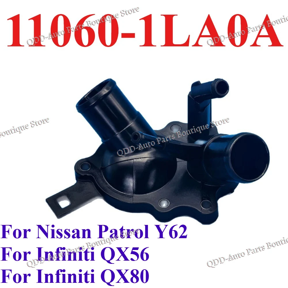 Water Outlet Housing 11060-1LA0A For Nissan Patrol Y62 Infiniti QX56 QX80 VK56VD 5.6L Engine Coolant Outlet