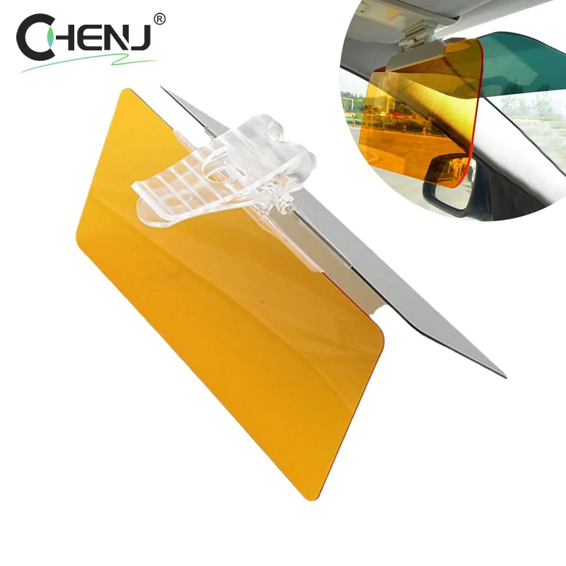 

2 в 1 HD противоослепляющие очки с защитой от УФ-лучей и клипсой защита для вождения автомобиля козырек для обзора вращающееся зеркало для вождения автомобильный солнцезащитный козырек