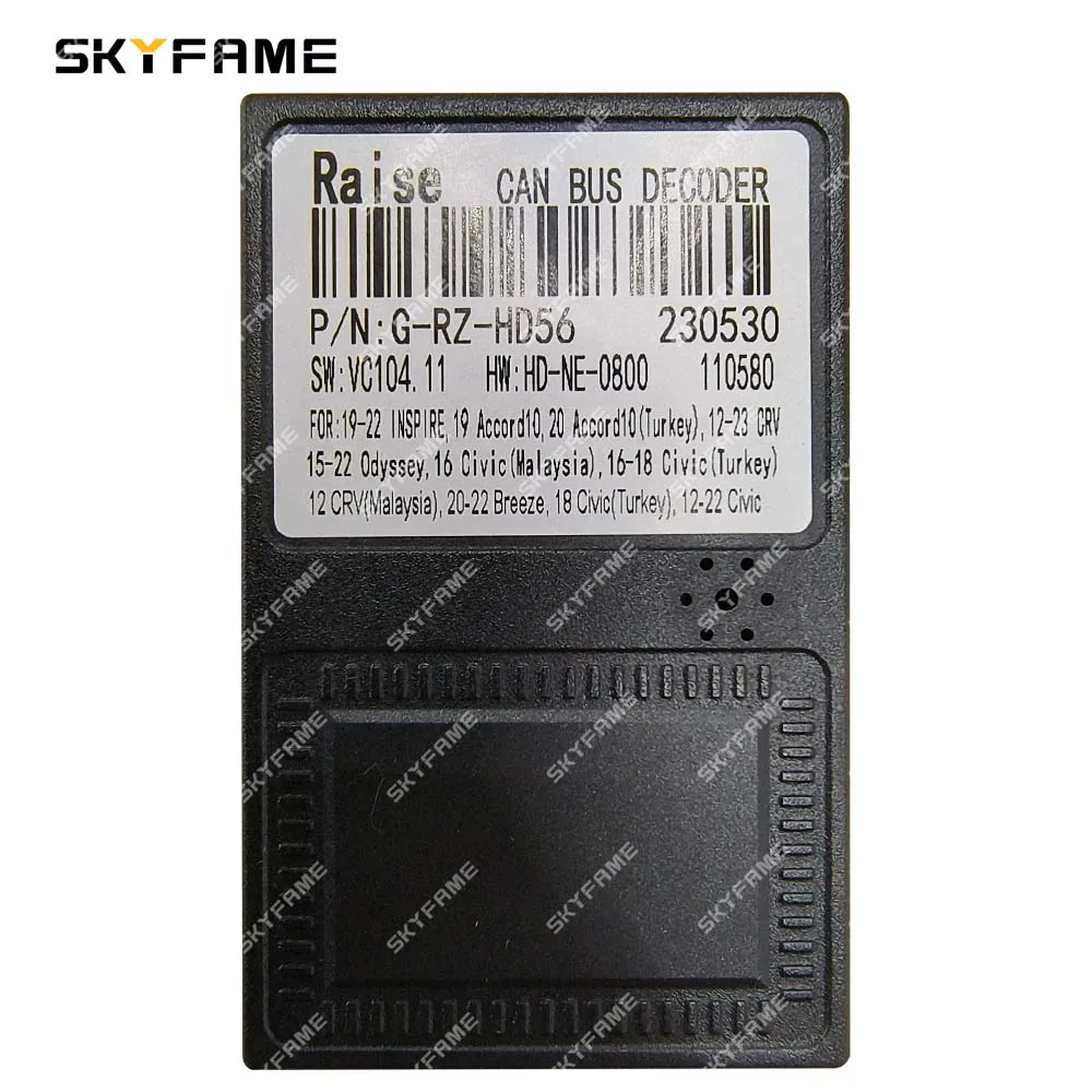SKYFAME Car 16Pin Wiązka przewodów Adapter Canbus Box Dekoder Radio Kabel zasilający do Honda CRV CR-V Civic HD-RZ-56 G-RZ-HD56