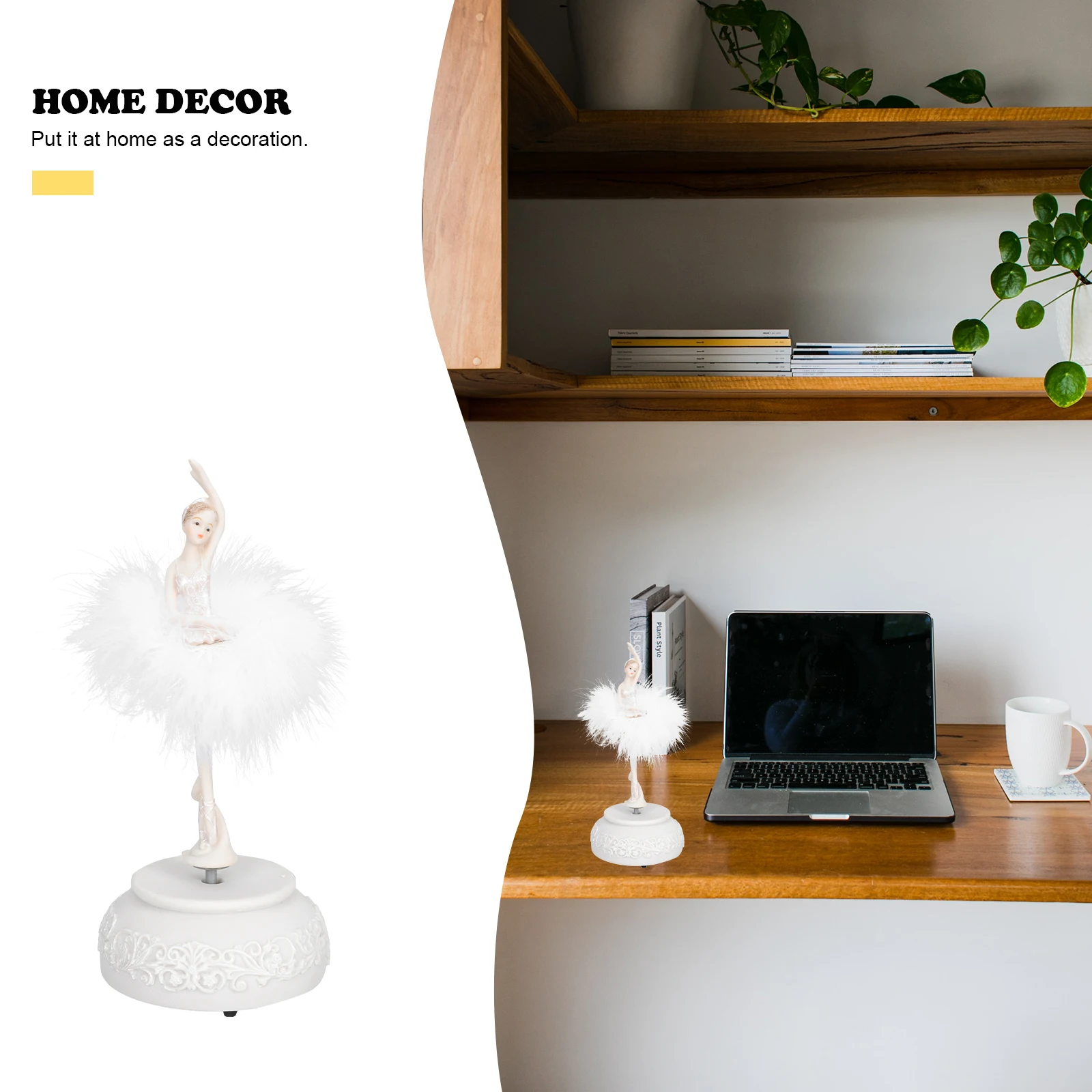 

Resin Musical Box Decor Artificial Ballet Girl Desk nament Gifts Bedroom Living Room Hotel Valentine Christmas Wedding