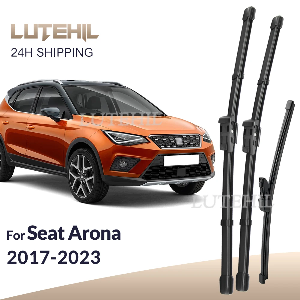 

LUTEHIL For Seat Arona SUV 2017-2023 2018 2019 2020 2021 2022 Wiper Front&Rear Wiper Blade Windshield Windscreen Window26"18"10"