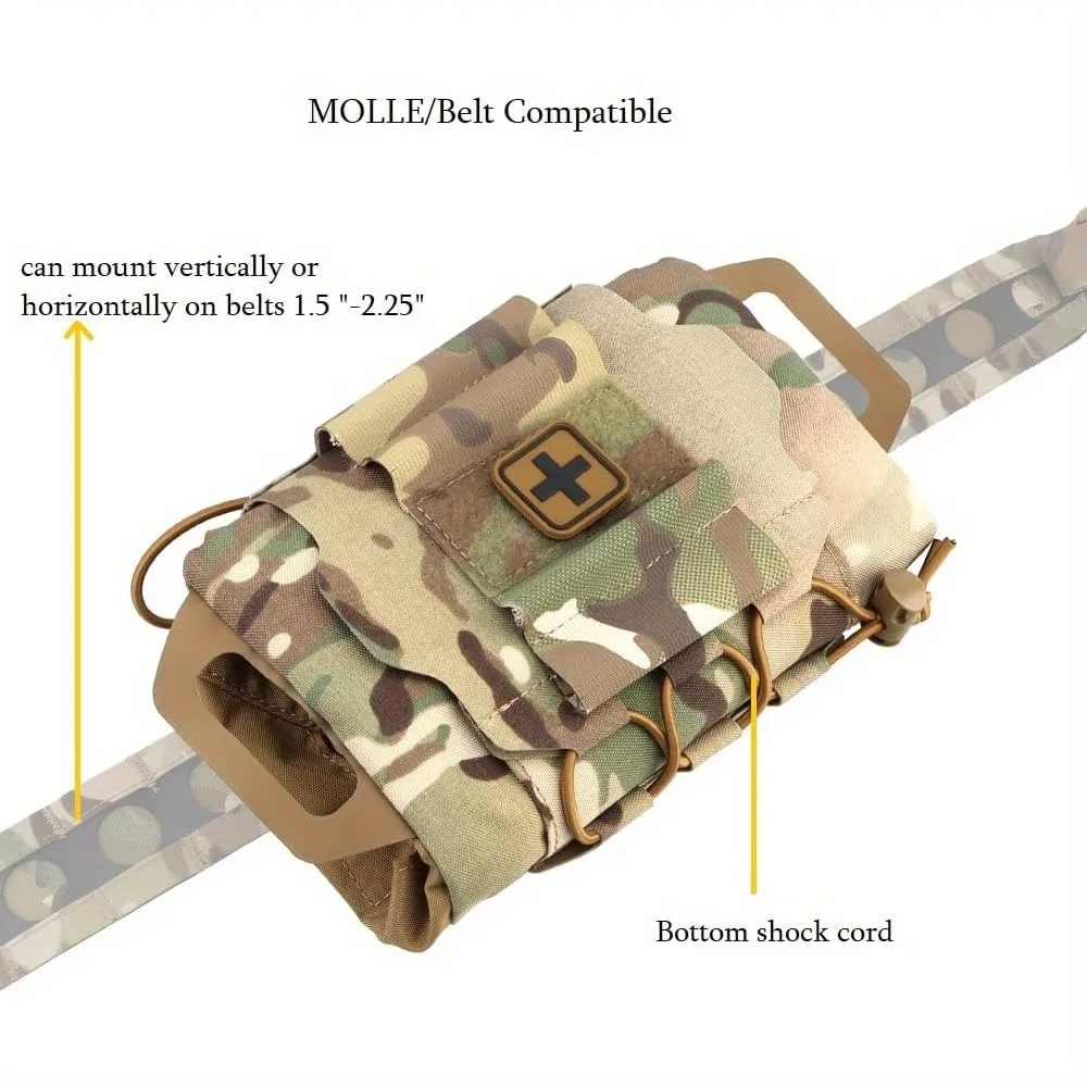 حقيبة عسكرية تكتيكية سريعة السحب، حقيبة إسعافات أولية سريعة، حقيبة تخزين للبقاء على قيد الحياة، حقيبة خصر، حقيبة طبية