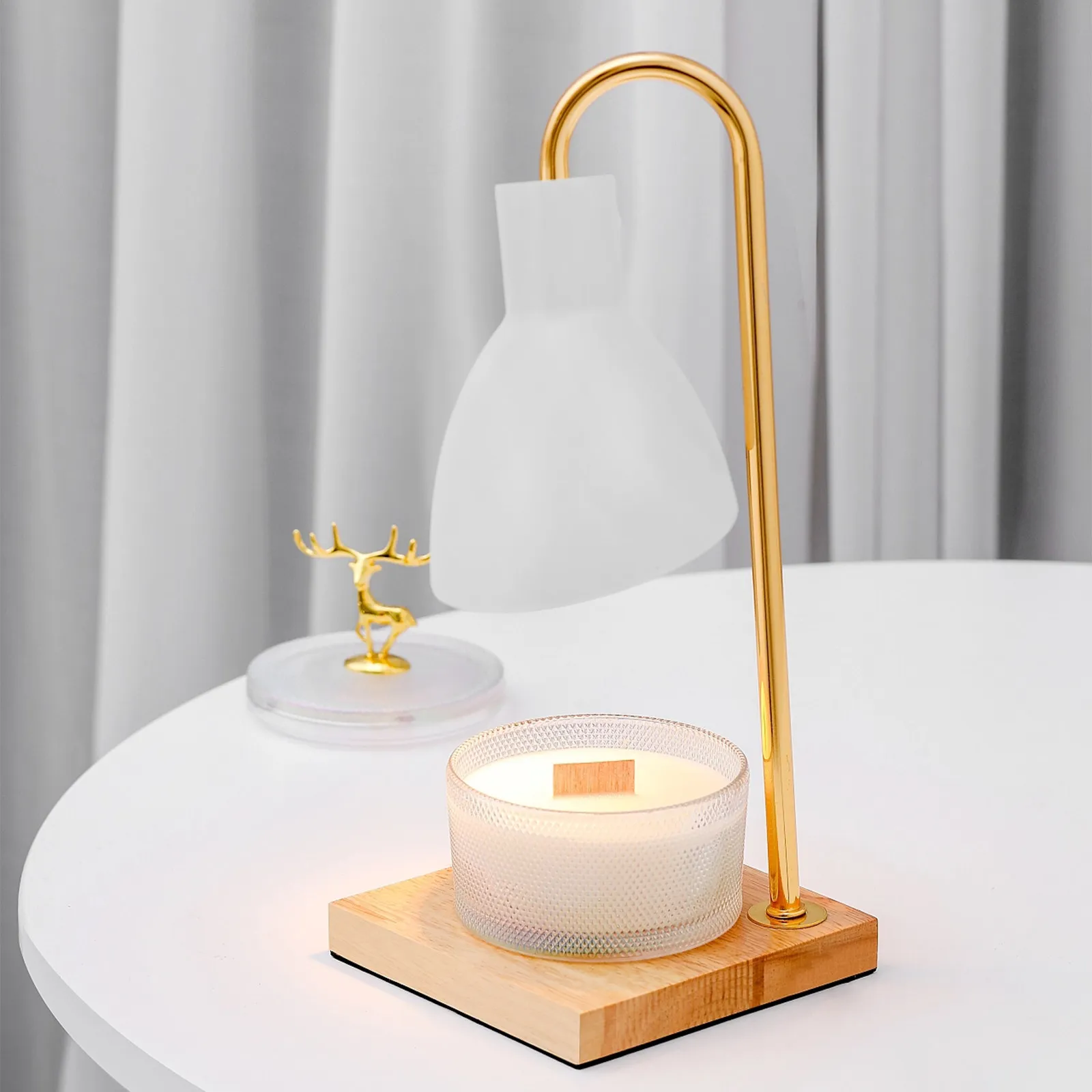 

Стильный абажур в форме подковы, железный, для настольной лампы, сменный чехол для настольной лампы, декоративный маленький светильник для дома и офиса