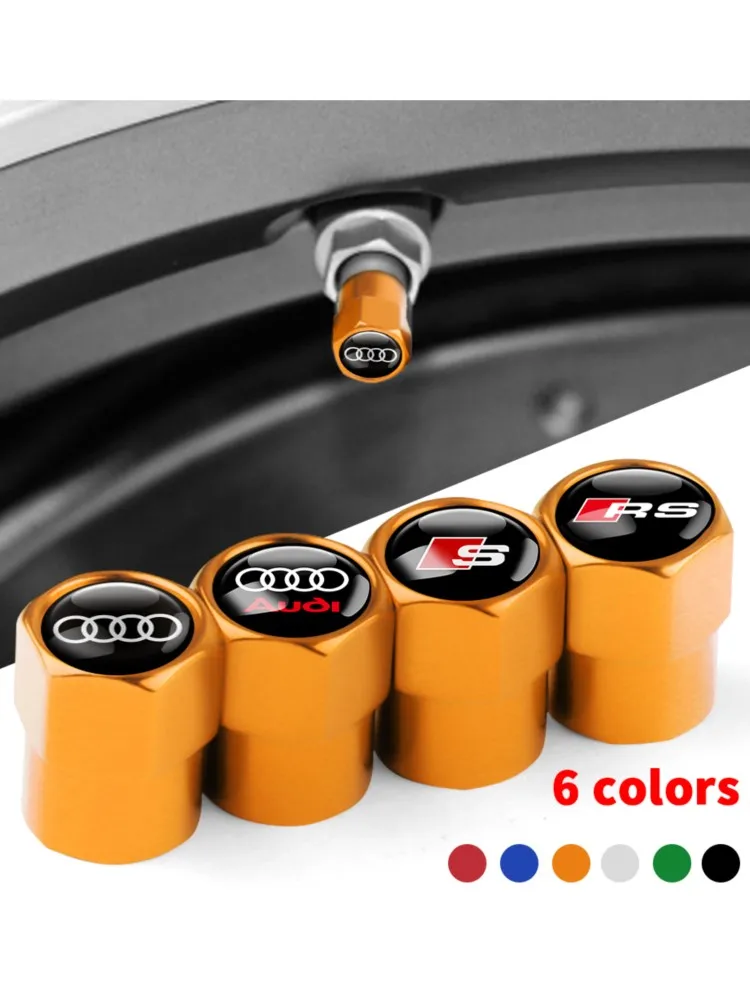 AliExpress Mitsubishi Car Wheel Tire Valve Caps Tyre Rim Stem Covers Airdust Waterproof Auto Motorcycle Bike Decor For Audi SLINE RS S TT QUATTRO A5