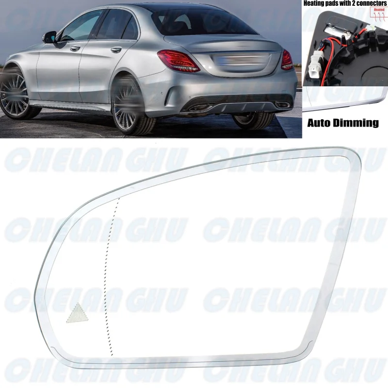 

Left Side Auto Dimming Mirror Glass For Benz W205 C205 V205 S205 W257 W213 C238 W253 2013 2014 2015 2016 2017 2018 2019 2020