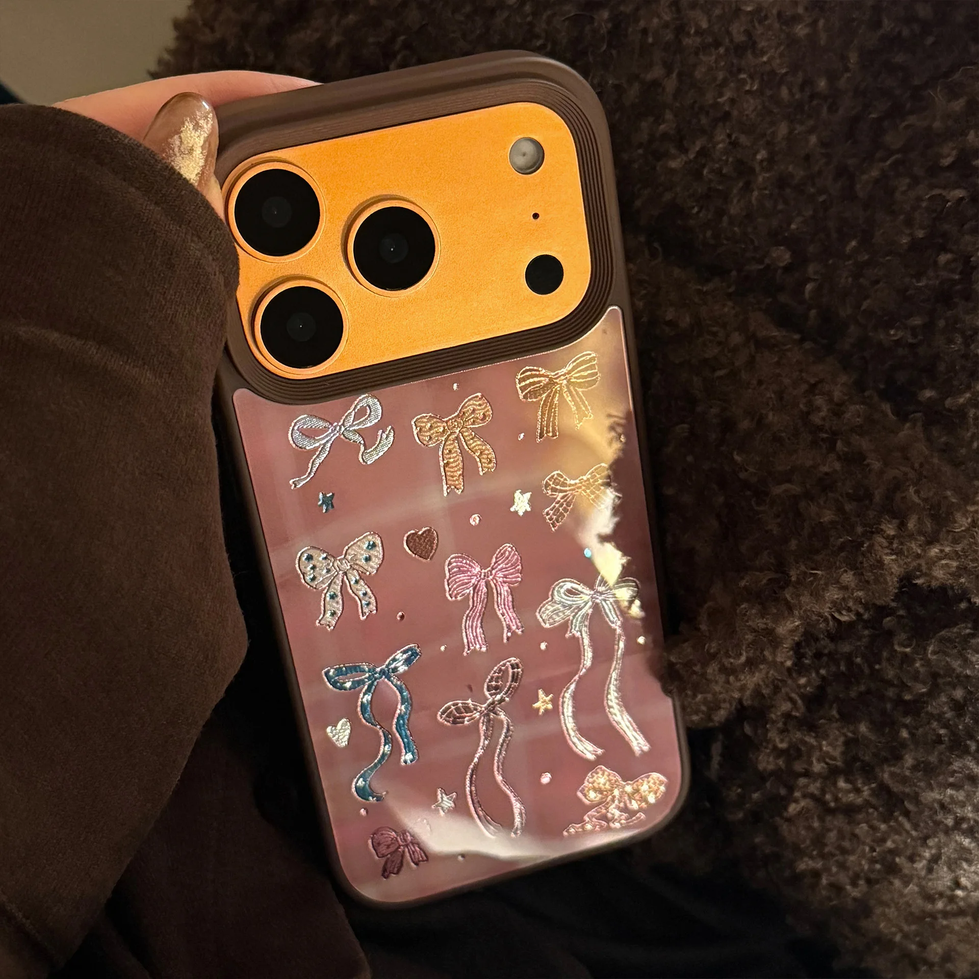 Luxe bruine telefoonhoes met k - Phone Cases Brown recensie en prijs
