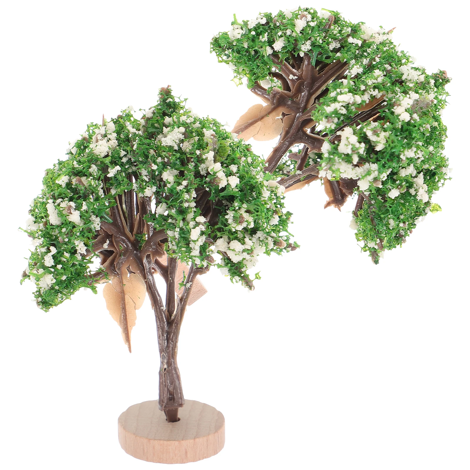 

2Pcs Miniature Landscape Trees Exquisite Craft Desk Decoration Christmas Holiday Party Sand Table Layout Ornament