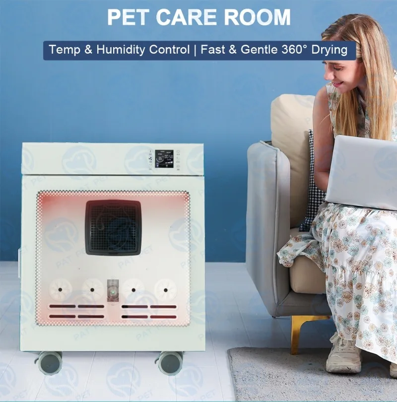 Pet Grooming Salon Care Room Pet Grooming Dryer Cabin Safe Auto Pet Dryer Box for Cats Small Dogs