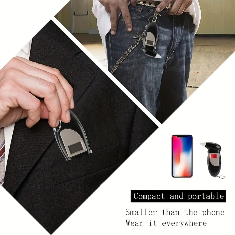 Universal Portable Breathalyzer Beak-Style Car Alcohol Tester with High-Precision Sensor LED Display Content Measurement Tool