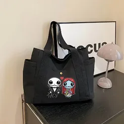 Disney's The Nightmare Before Christmas Jack Cute Women's Messenger Bag Multi Canvas Tote Bags Casual Crossbody Bags Tote Bag