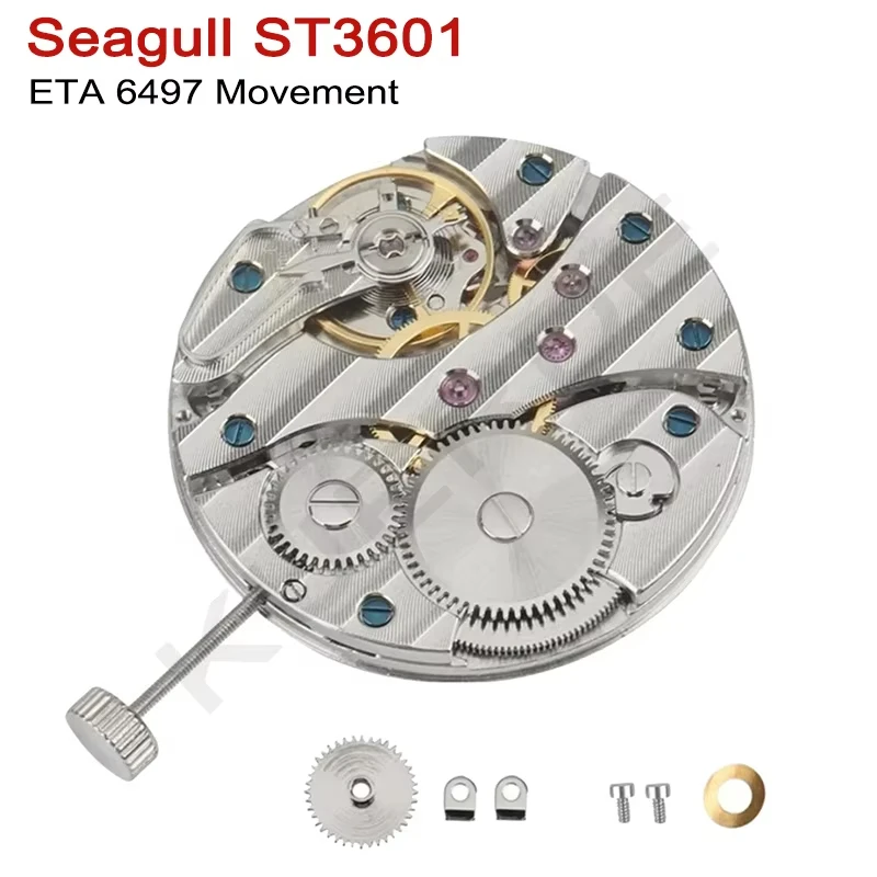 Продаем горячие новые часы Seagull Swan Neck ST3601/ST3600 с механическим механизмом, замена ETA 6497, механизм часов с ручным заводом 17 драгоценных камней