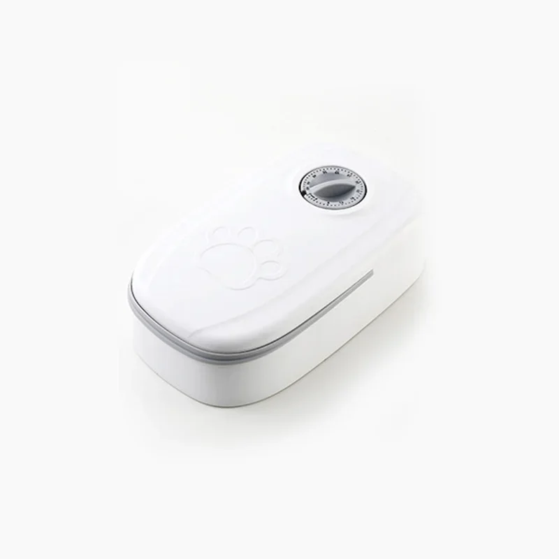 الحيوانات الأليفة التلقائي توقيت المغذية 350 مللي سعة كبيرة حاوية طعام جافة ورطبة الكهربائية الكلب طبق مزدوج السلطانية للقطط الكلاب كوبدين