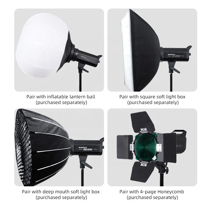 200W ชุดไฟถ่ายภาพถ่ายภาพวิดีโอ LED แบบพับเก็บได้สำหรับกล้องถ่ายวิดีโอ