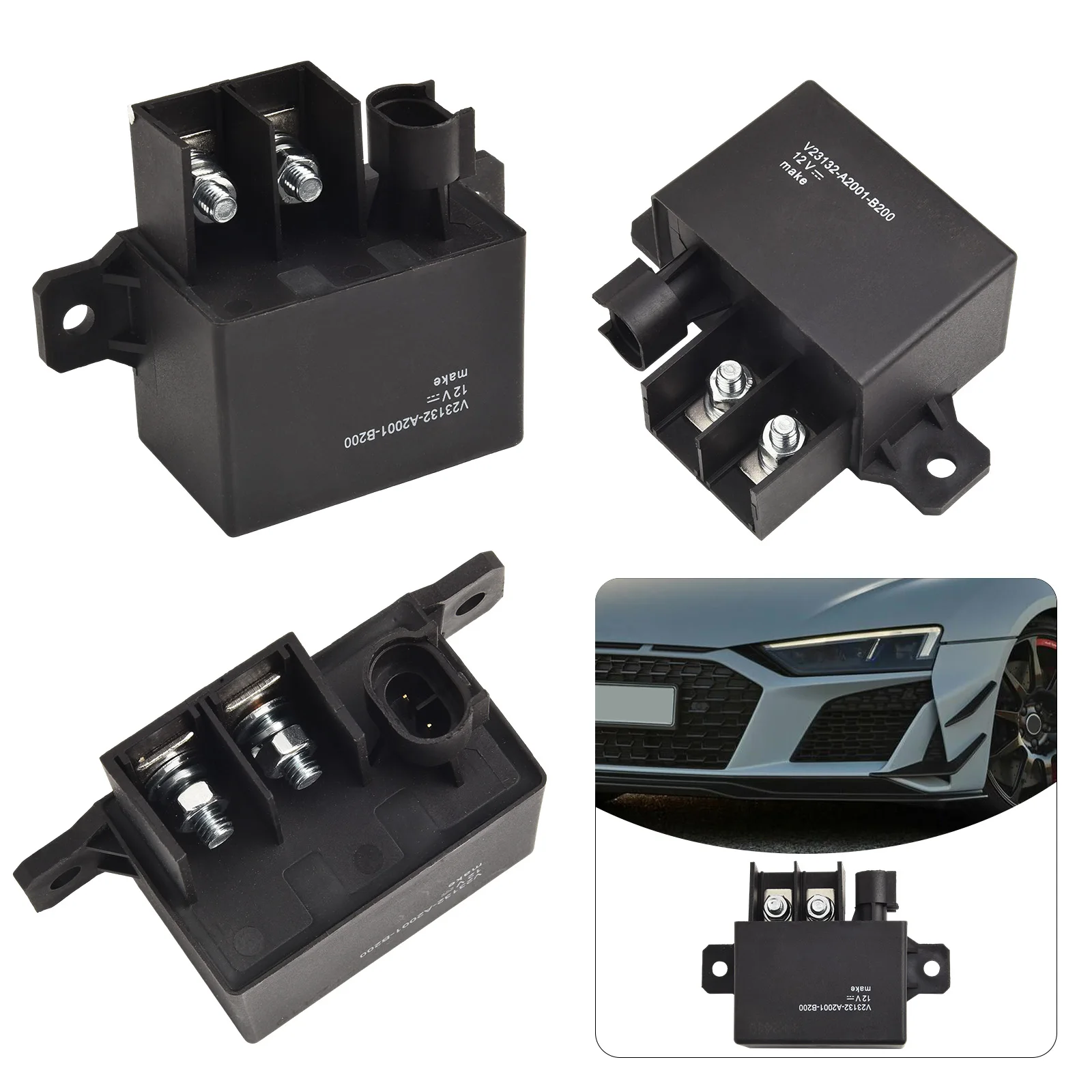 Industrial Relay High Current Relay Flexible Applications Versatile Usage Retention Nuts Included Secure Mounting Relay