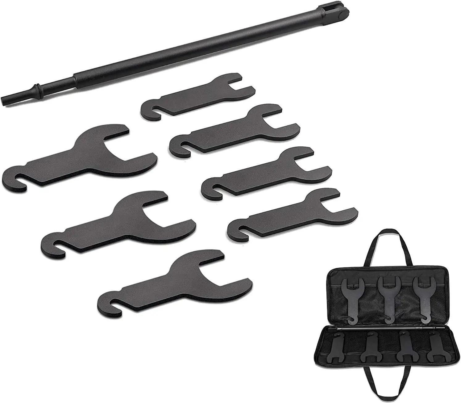 

Pneumatic Fan Clutch Wrench Set Clutch Removal Tool Kit Compatible with Jeep, Ford, GM,Chrysler