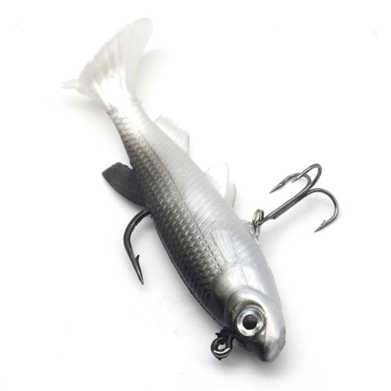 Lead Coated Fish 8CM 12g Multicolor Optional Lead Coated Fish Imitation Lure T-tail Lead Coated Fish T-tail Soft Bait