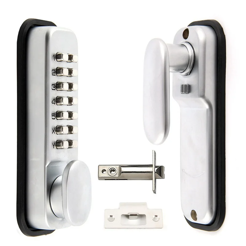 4X Digital Push Button Door Lock Key Pad Code Combination Access Mechanical Keyless-Y05A